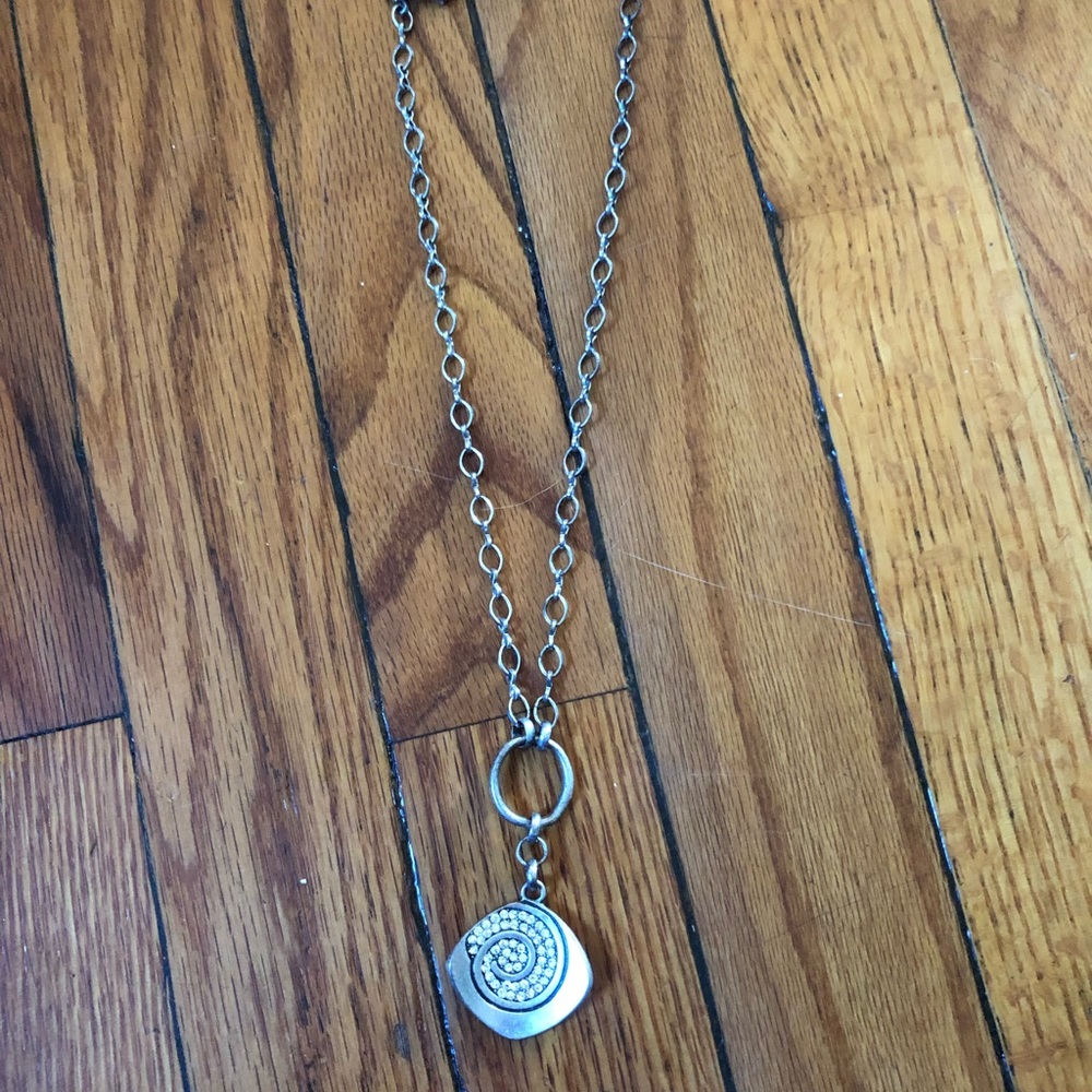 long shell like necklace